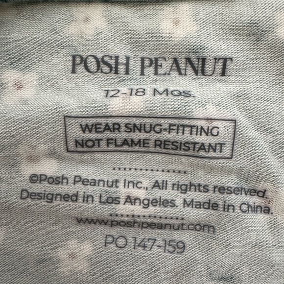 Posh Peanut Blue Footies One Piece - Picture 3 of 4